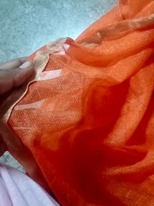 Orange Color Cloth Or Shawl
