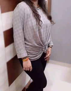 XL Gray Top For Women