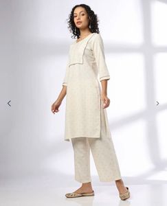 Elegant Cream Kurta Set
