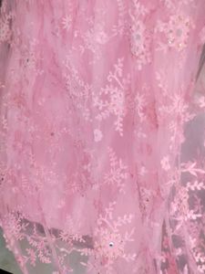 Elegant Pink Net Lehenga Choli Set