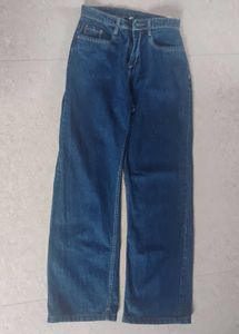 SHEIN Women’s Blue Full-Length Wide-Leg Jeans