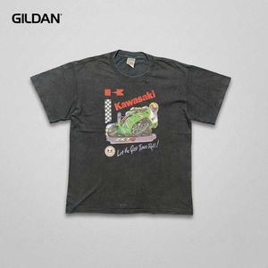 Kawasaki 'ZX-7R' Vintage Racing Motorcycle T-Shirt