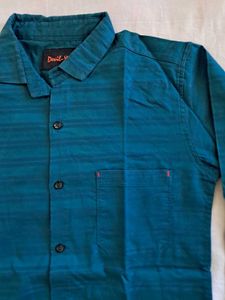 Stylish Teal Blue Shirt