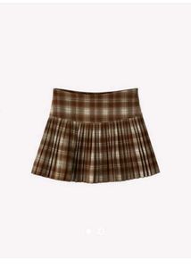 Plaid Pleated Savana Mini Skirt