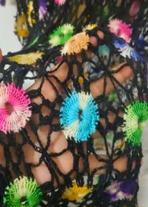 Colorful Crochet kurti
