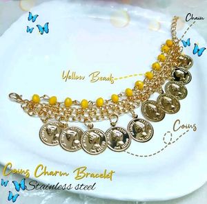 Aesthetic Multi-Layer Coin Charm Bracelets