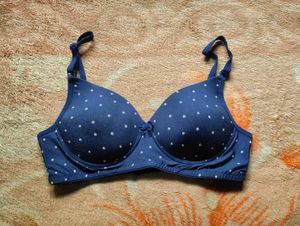 Polka Dot Padded Bra(Free Earings)