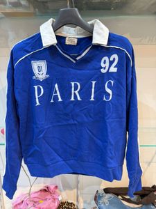 Blue Paris Graphic Sweatshirt