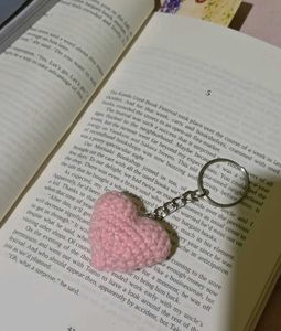 Crochet Heart Keychain♡