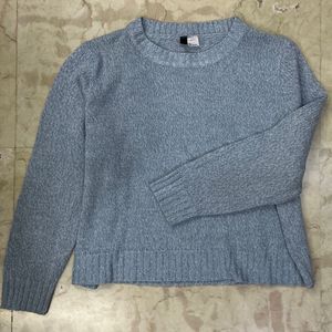 H&M Light Blue Knit Sweater