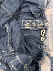 Blue Patterned Jumpsuit
