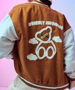 BEWAKOOF Teddy Bear Varsity Jacket