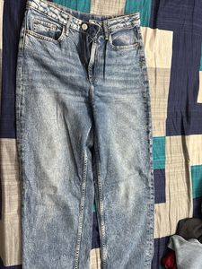Wide Leg Denim Jeans