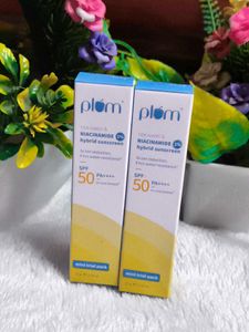 Pack of 2 Plum SPF 50 PA++++ Sunscreen with niacin