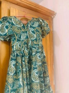 Paisley Print Midi Dress