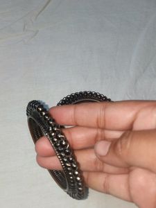 Black Oxidised Bangles 2x6