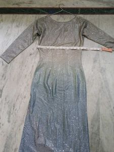 Sparkly Long Sleeve Maxi Dress