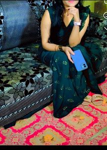 Elegant Green Sharara Set with Dupatta New used on