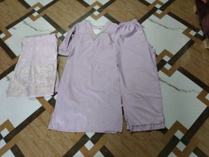 Stylish Lavender Kurta Set