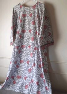 Trending Cotton blend with real mirror work Kurti