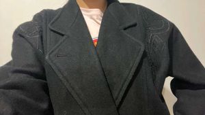 Elegant Black Embroidered Jacket