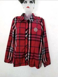 Classic Plaid Long Sleeve Button-Up Shirt
