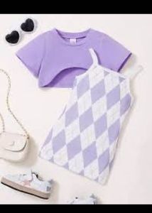Winter  argyle Mini Dress