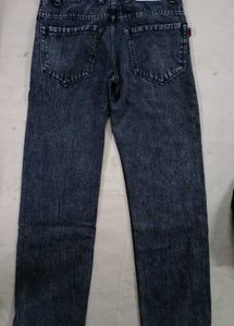 Acid Wash Straight Leg Jeans