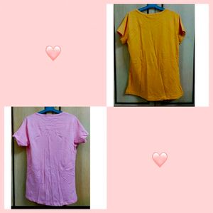 Set Of 2 Brand New T Shirt With Beautiful Colours