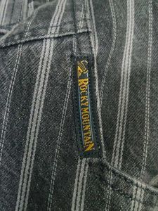 Striped Denim Jeans