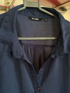 Classic Navy Blue Button-Up Shirt