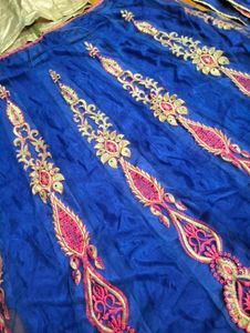 🎀Stunning Blue &amp; Pink Embroidered Lehenga Choli
