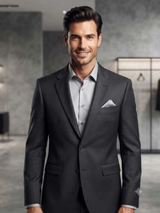Men's Charcoal Grey Suit