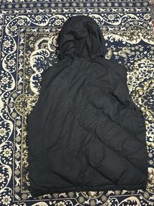 Black Hooded Puffer Vest