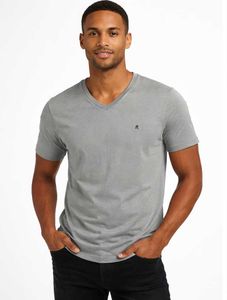 Replay Grey V-Neck T-Shirt – Size M