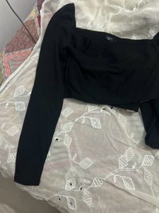 Black Full Sleeves Top