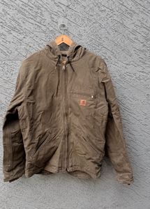 Carhartt Brown Hooded Work Jacket