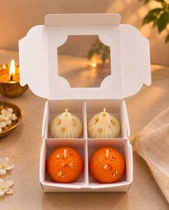 Bappa's Favourite Combo - Modak & Ladoo Soy Wax Ca