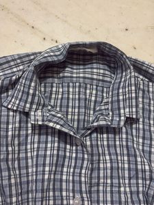 Y2k Korean Plaid Button-Up Shirt