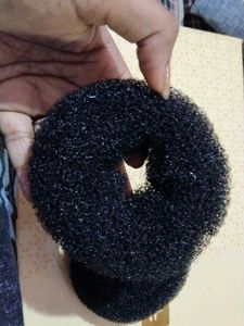 Black Hair Donut Bun Maker Set