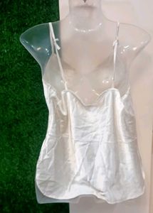 Glamorous Silky Soft Creamish Top