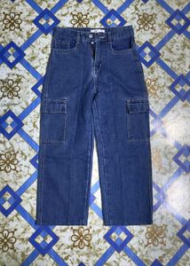 Stylish Blue Cargo Jeans