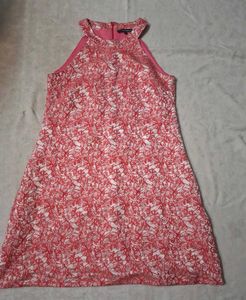 Elegant Red Halter neck Dress
