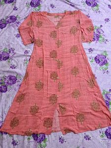 elegant floral kurta