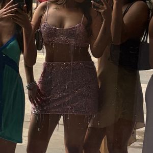 Viral Sequin Co Ord Skirt and Top