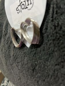 Funky Heart Hoop Earrings