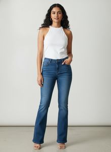 Low waist boot cut denim in Blue
