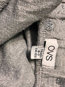 Girls' Gray Sparkle Skirt