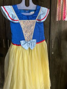 Girls Blue &amp; Yellow Princess Dress