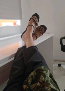 Sparkling Strappy Flat Sandals